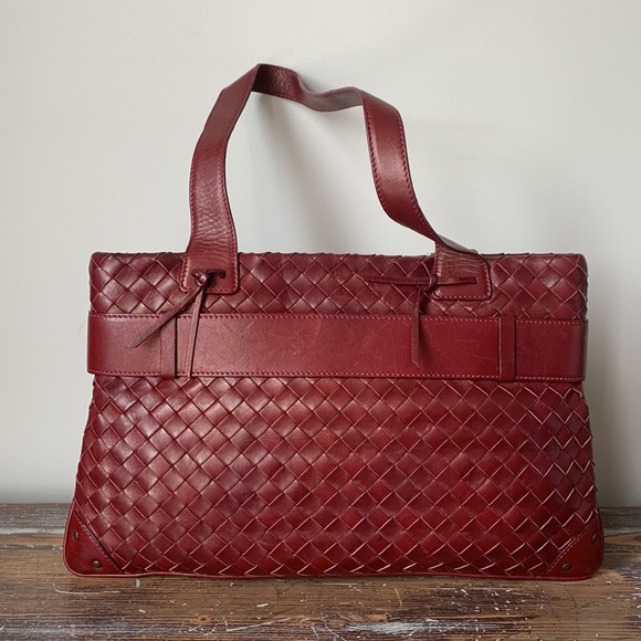 Woven Leather Handbag - Picture 4 of 12
